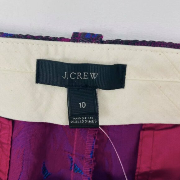 J.Crew NWT Garden Pants Midnight Floral Jaquard - Picture 7 of 16